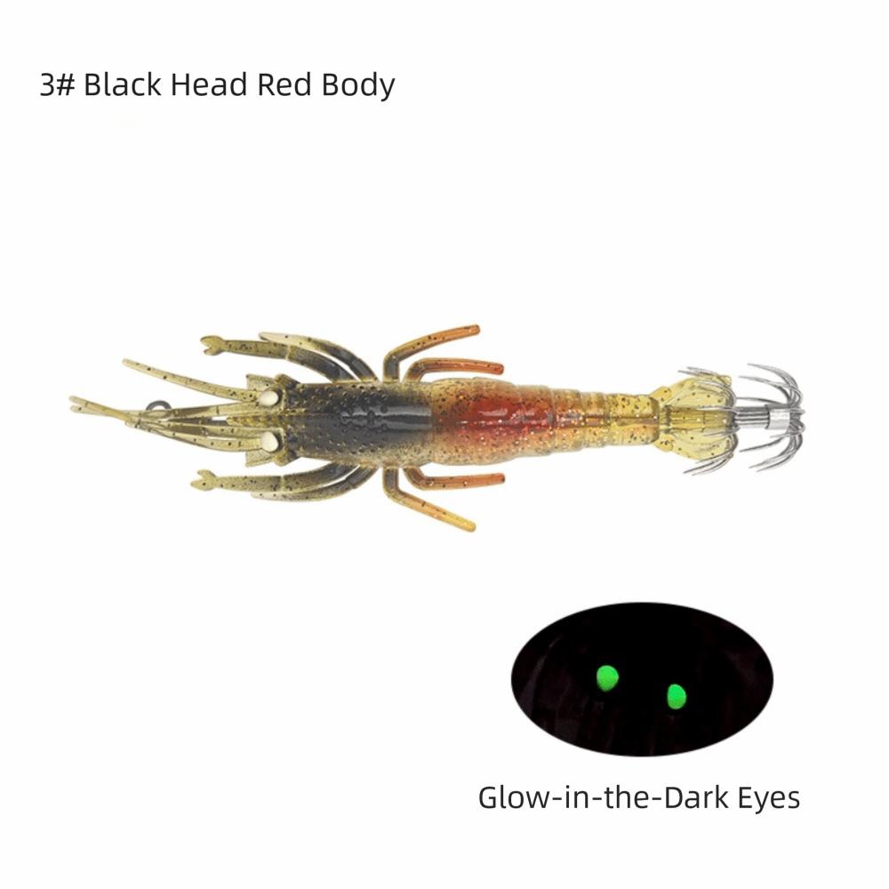 11cm 10g Artificial Shrimp Lure UV Luminous Trolling Fishing Bait for Fishing