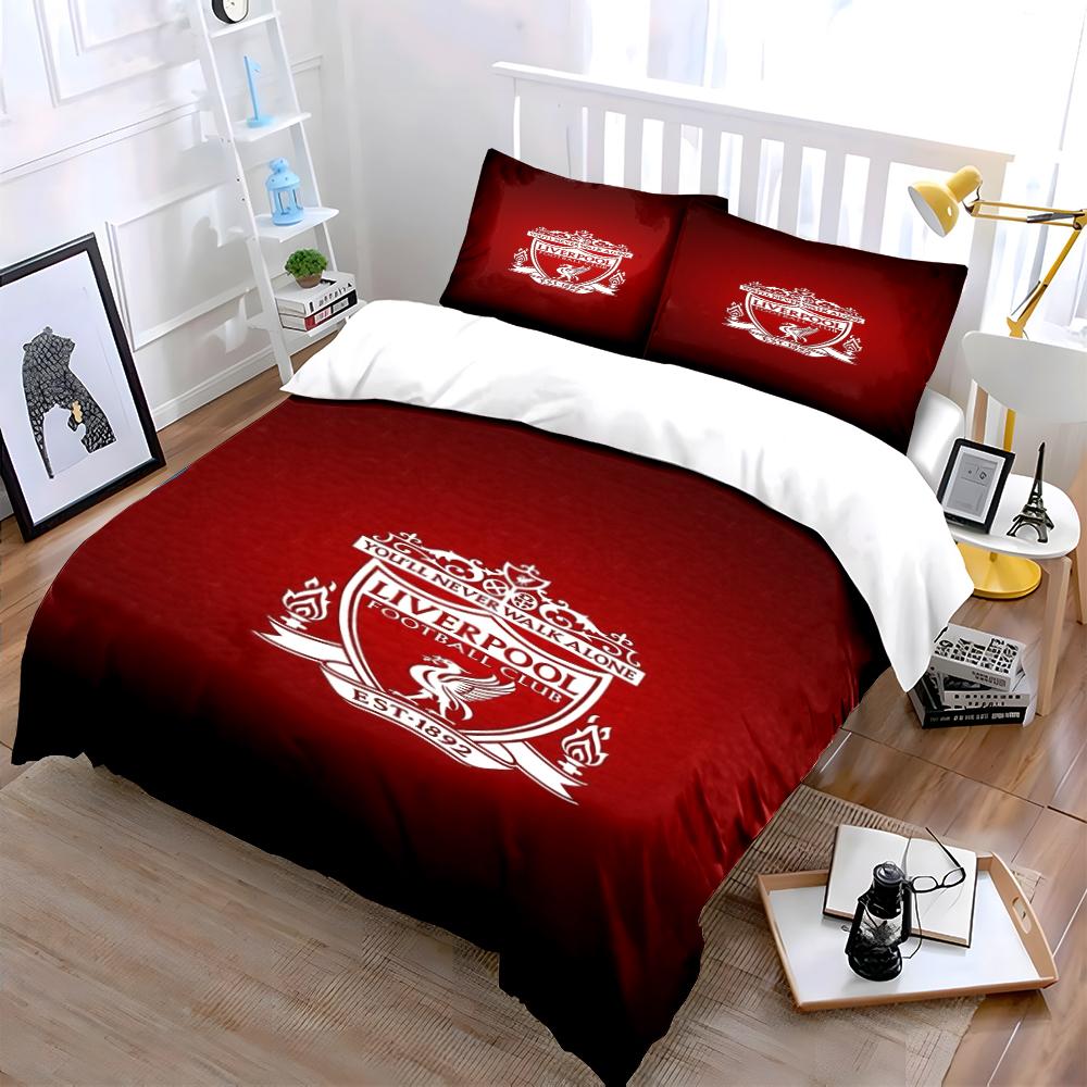 Lenjerie de pat Liverpool Football Club Set de lenjerie de pat (1 față de pilotă, 2 fețe de pernă, pilotă nu este inclusă)