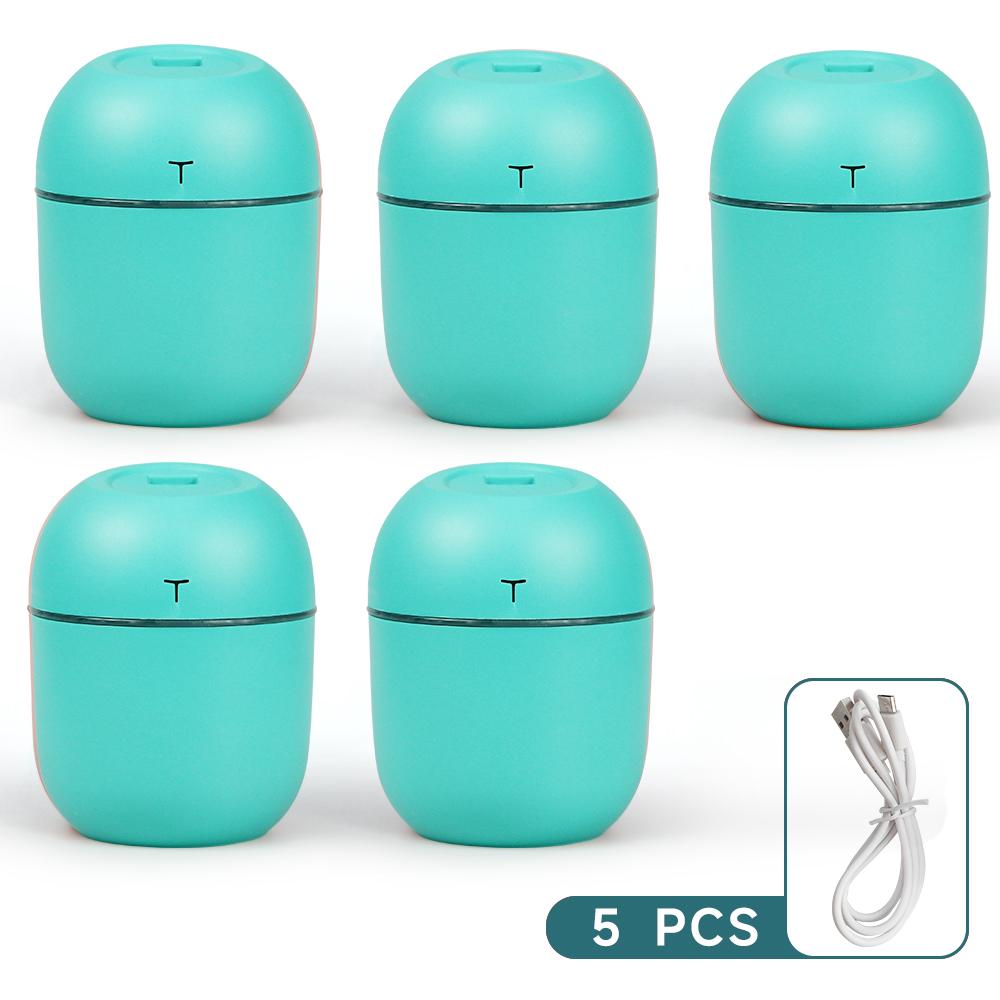 Mini USB Air Humidifier 220ML Portable Ultrasonic Humidifier with Colorful Night Light Quiet Operation for Home Office Bedroom