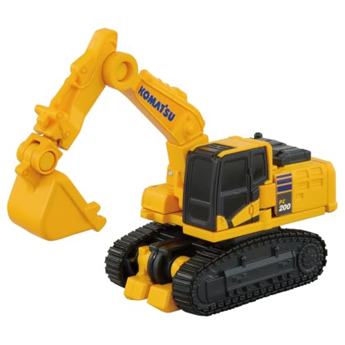 TAKARA TOMY Tomica Job Labor TJB06 Build Braver Komatsu Hydraulic Excavator PC200 Miniature Car Toy for Ages 3 and Up