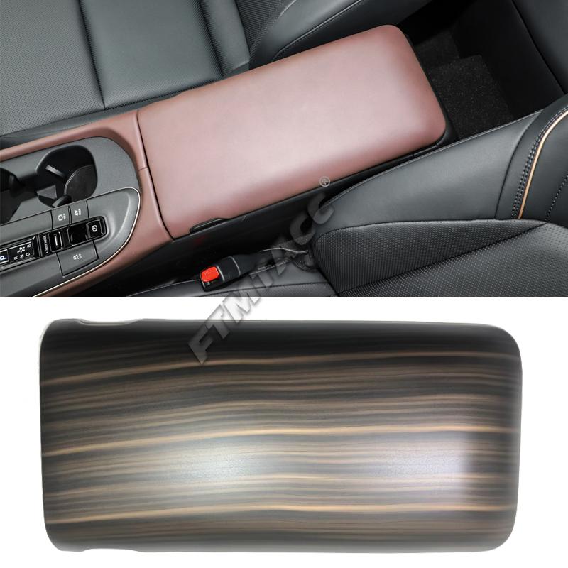 Interior Peach Wood Accessories For Toyota Crown Cossover  2024 LHD Gear Shift Panel Inner Door Bowl Window Switches Cover
