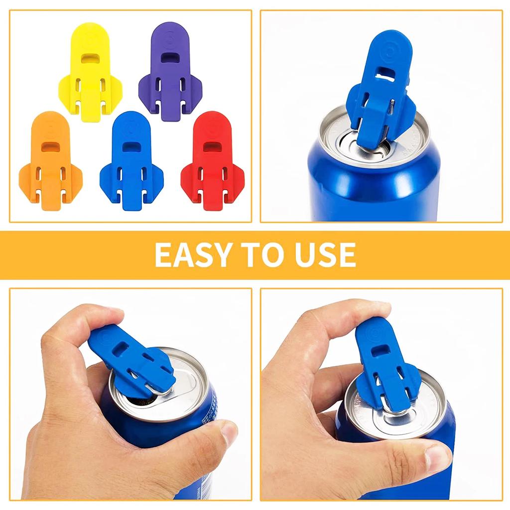 6/12ks Přenosný otvírák na konzervy Easy Cola Jednoduchý otvírák na láhve Opakovaně použitelný utěsněný otvírák na nápoje Otvírák na pivo Odstraňovač víka Kuchyňské pomůcky