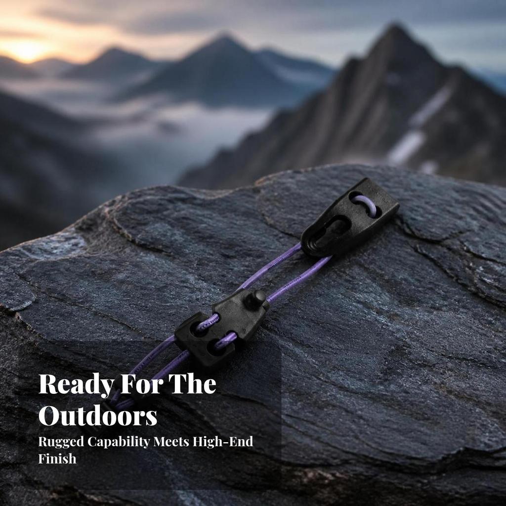 Backpack Accessory Hanger with Elastic Cord Compact for Mountaineering, Hiking