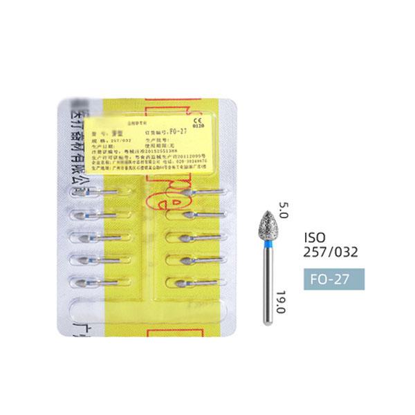 Polering Burs Høyhastighets tannhåndstykke Diamond Bur Tip