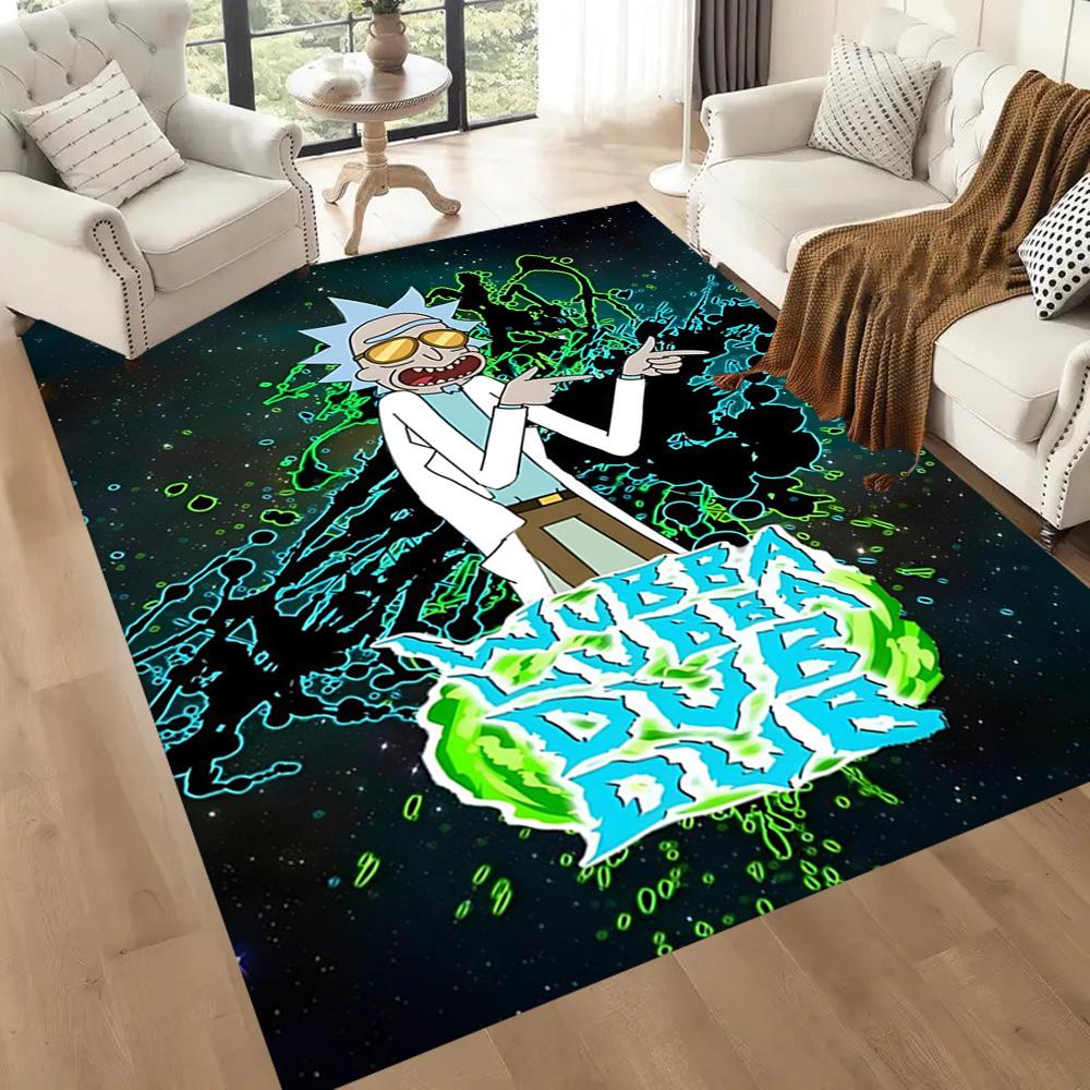 Rick And Morty Square rugs are a great choice for living rooms, bedrooms, home décor, and as gifts.