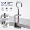 Pull Ring C-clamp 304 Stainless Steel Fixed Holder Clip Square Clamp  Hardware Fasteners