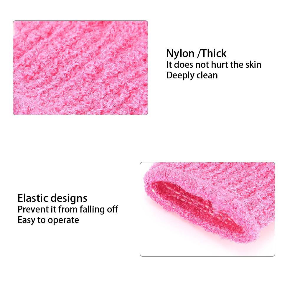 7pcs Bath Glove Shower Body Deep Cleaning Exfoliating Skin Spa Massage Scrub Glove7pcs Set