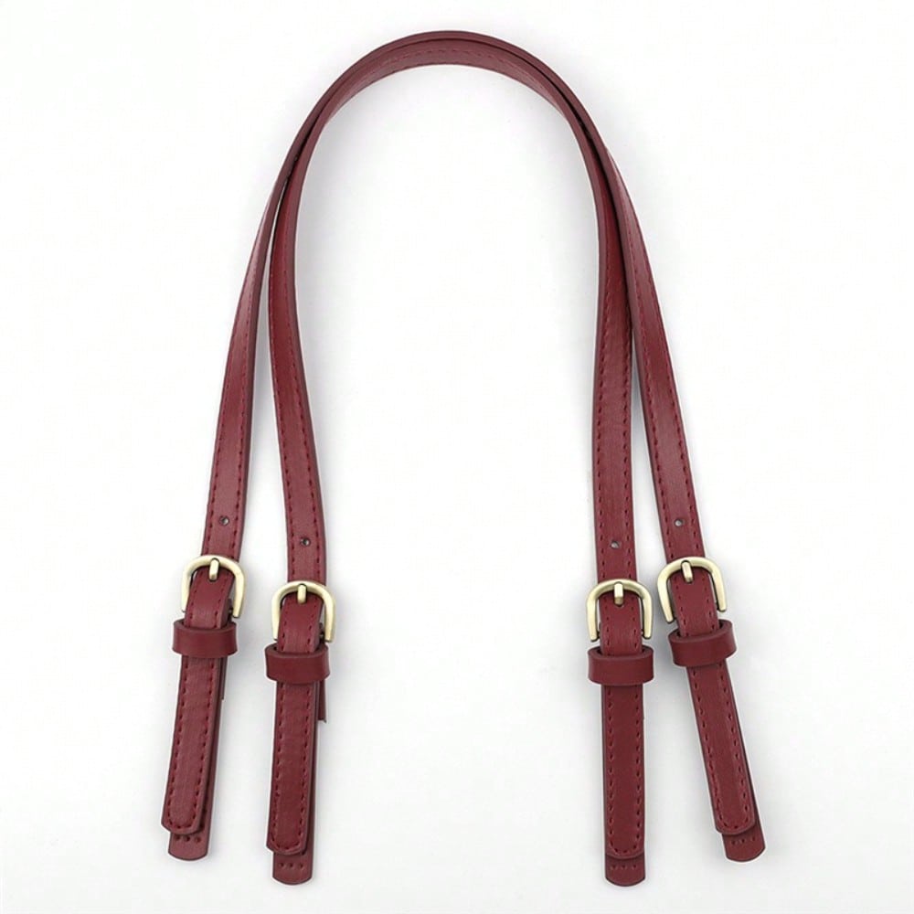 Sangle en cuir amovible à double boucle, Sangle bandoulière torsadée