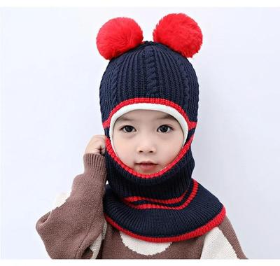 Neue Winter Baby Mädchen Junge Warme Niedliche Strickmütze Schal Mützen