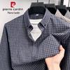 Pierre Cardin Men's Plaid Cotton Long Sleeve Shirt