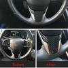 Carbon Fiber Car Steering Wheel Decor Cover Trim For Honda CR-V CRV 2017-