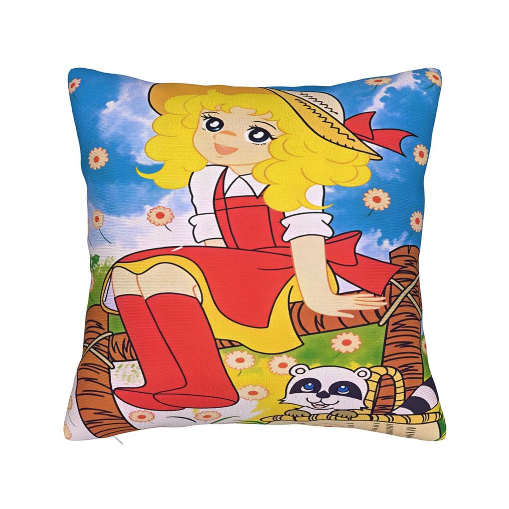 Anime Manga Candy Candy Pillow Case Custom Pillow Cover For Living Room Bed Chair Retro Trendy Pillowcases
