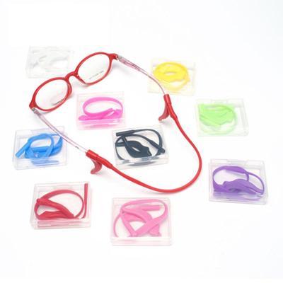 Silicone Band Strap Sunglasses Anti-slip Hanging for Glasses Eyeglass Ear Hook Comfortable Kids Glasses Strap Multicolor  Handmade