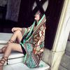 Ethnic Style Scarf, Sunscreen Shawl, Women's Summer Thin Style, Air Conditioner Silk Scarf, Fashionable Seaside Beach Scarf