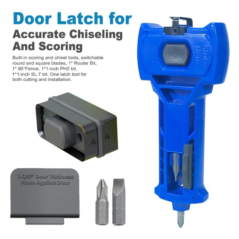 Ergonomic Lock Installation Chisels Door Hinge Jig, Door Hinge Mortiser Plastic Tool For Woodworking Home Renovations