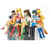 13.5cm Anime Sailor Moon Modèle Hino Rei Accessoires de Voiture Collection Poupée PVC Sailor Mars Jupiter Mercure Vénus Figurines Jouets Cadeaux