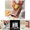 Kitchen Steel Stainless 4 Sided Box Food Grater Vegetable Cheese Shredder Slicer