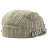 Basic Enchi Windowpane Hunting Linen British Check Hat for Women and Olive Cap, Material, Pattern, Men,