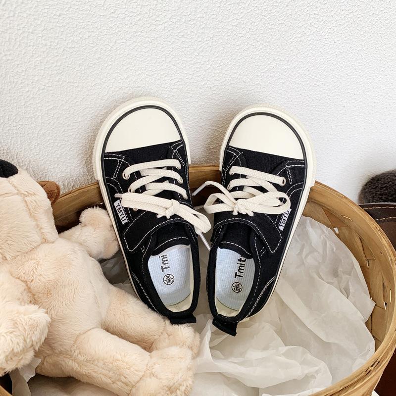 

Новые весенние туфли из парусины с квадратной головкой, спортивная обувь для девочек, размер маленький, средний, большой, детская, универсальная, дышащая, обувь для сноуборда Zapatillas 34-insole20.5cm чёрный