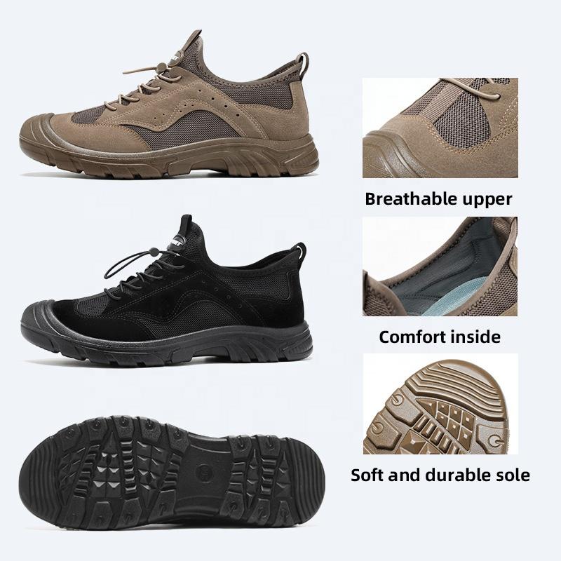 High Quality Outdoor Sneakers Rubber Sole Safety Waterproof Climbing Sports Shoes Men's Tennis Salomon Hiking Shoes