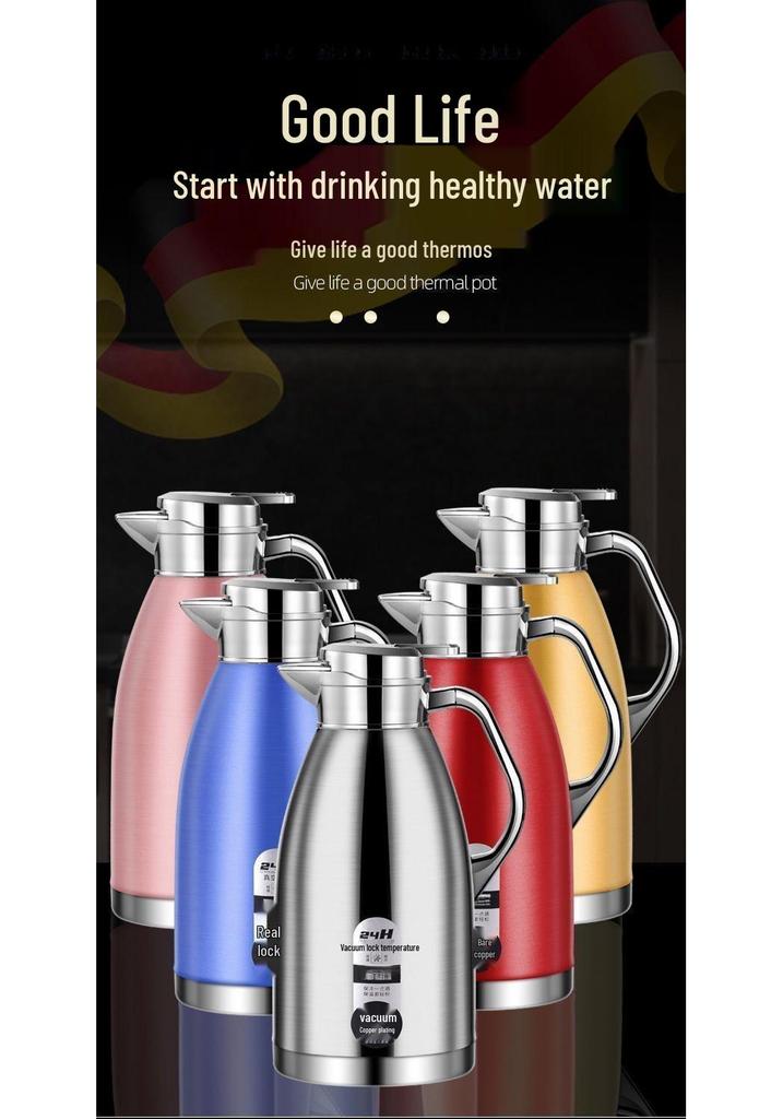 Stainless Steel Double-Layer Insulated Anti-Scald Kettle for Home & Commercial Use