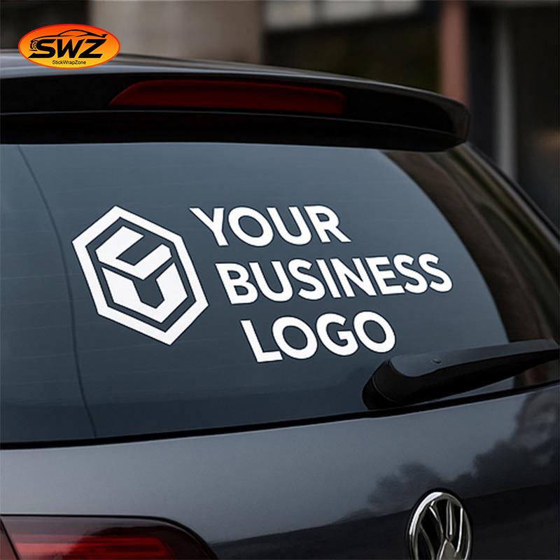 Commercial Vehicle Branding Decal – Logo Layout Optimized for Car Doors & Windows (Max 90cm)