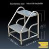 304 Stainless Steel Multi-purpose Step Stool & Ladder