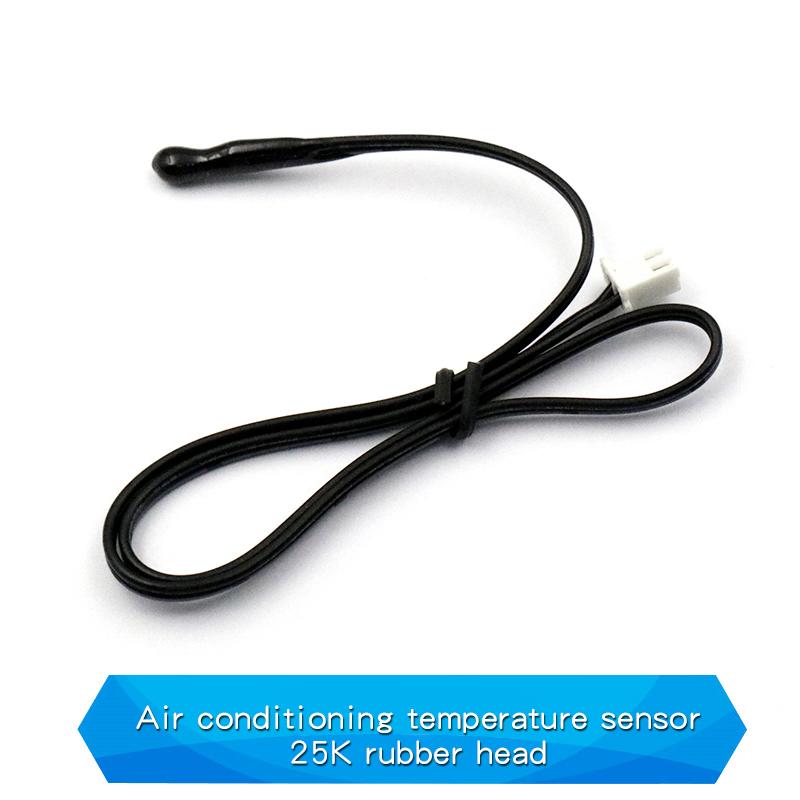 2PCS Air Conditioning Temperature Sensor 5K 10K 15K 20K 25K 50K 100K Conditioner Tube Sensor Rubber Head Copper Head