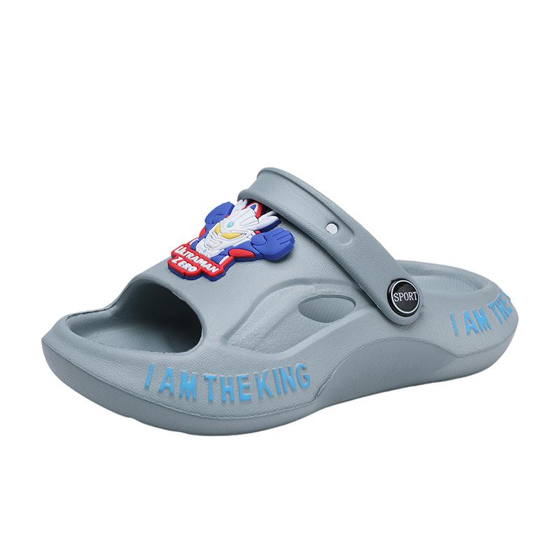 Ultraman Children's Slippers Summer Baby At Home Stepping On Shit Feeling Dual-purpose Sandals Bathroom Bath Non-slip Wear-resistant Sandals