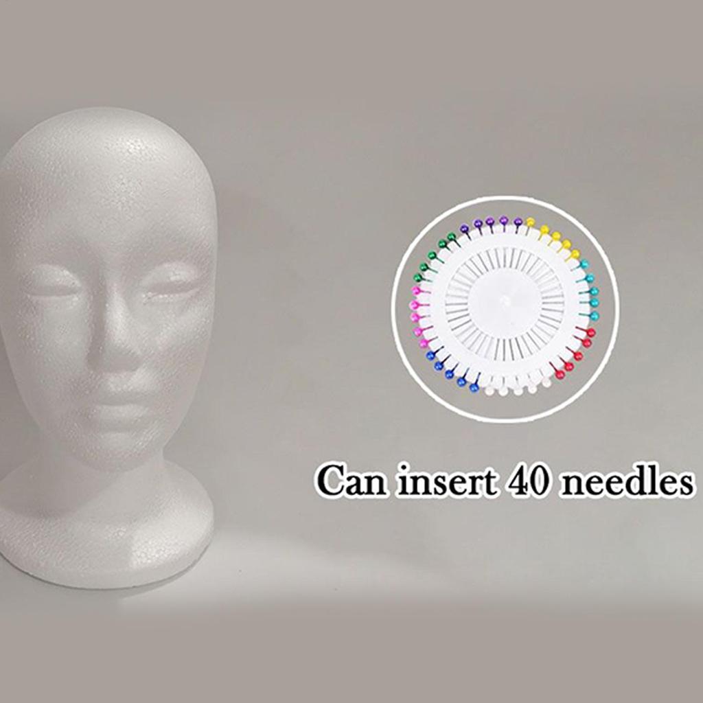 Women Wig Display Foam Head Mannequin Styling Stand for Cosmetology Beginners Salon Beauty Fashion Show Training Practice