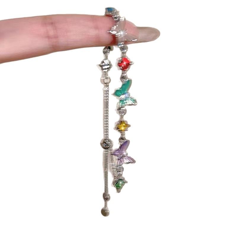 Glazed Symphony~ Butterfly bracelet women's new summer light luxury niche exquisite color bracelet jewelry tide