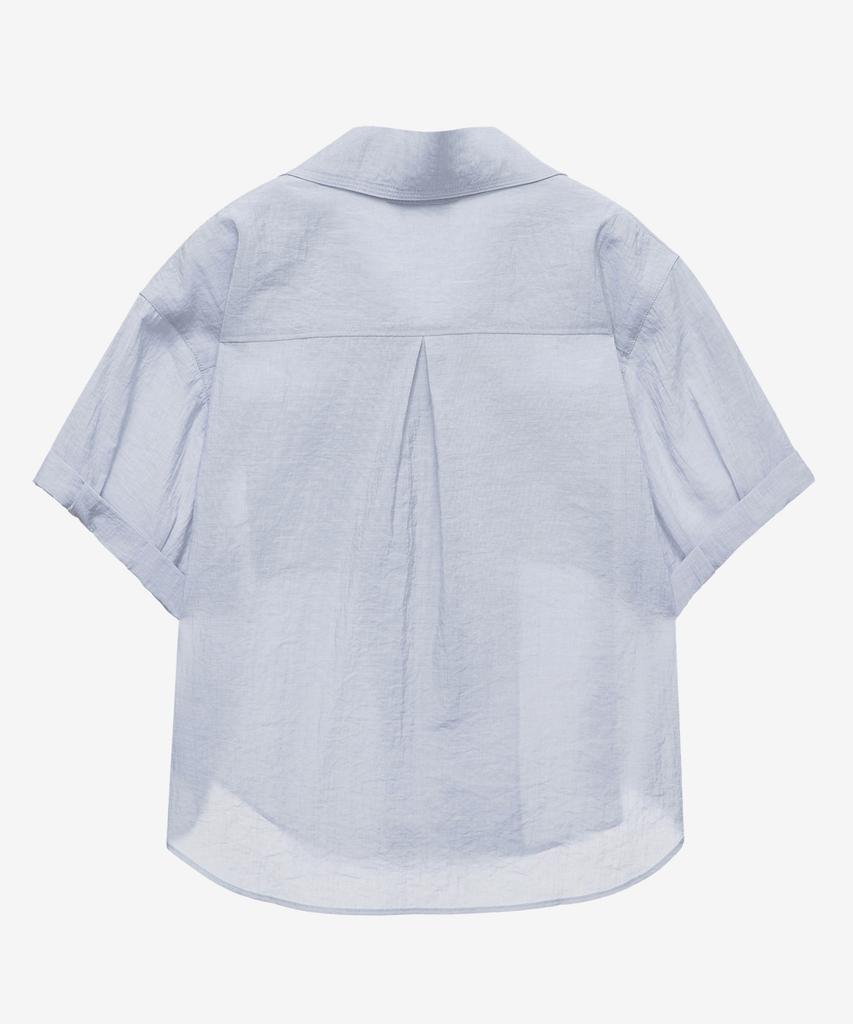 MIND BRIDGE WOMEN [W] Out Pocket Open Collar Short Sleeve Shirt - 3 Colors