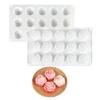 15 Cavity Rose Mousse Dessert Baking Tool Food Grade Silicone Chocolate Cake Molds Practical Party Dessert Bakewares