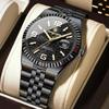 Luxury Business Men Wristwatch Waterproof Luminous Date Military Man Watch Stainless Steel Fashion Men's Quartz Watches