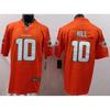 Miami Dolphins NFL Football Jersey T-Shirt Men Cotton Blend Sportswear With Embroidered Player Numbers 1 10 17