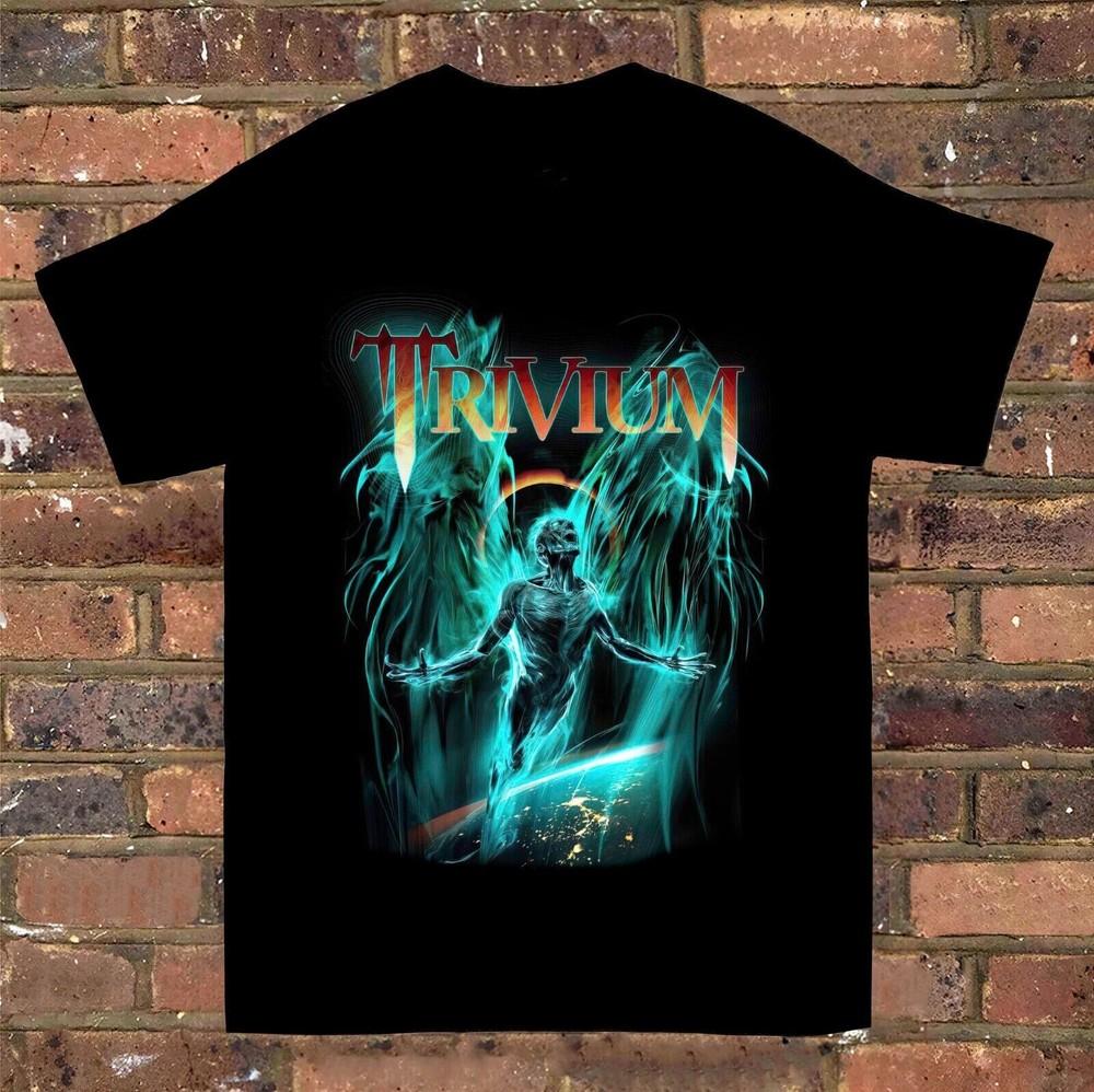 

New popular Trivium Angel of Destruction All size Black Unisex Shirt AG014 Unisex T-Shirt XXXXL