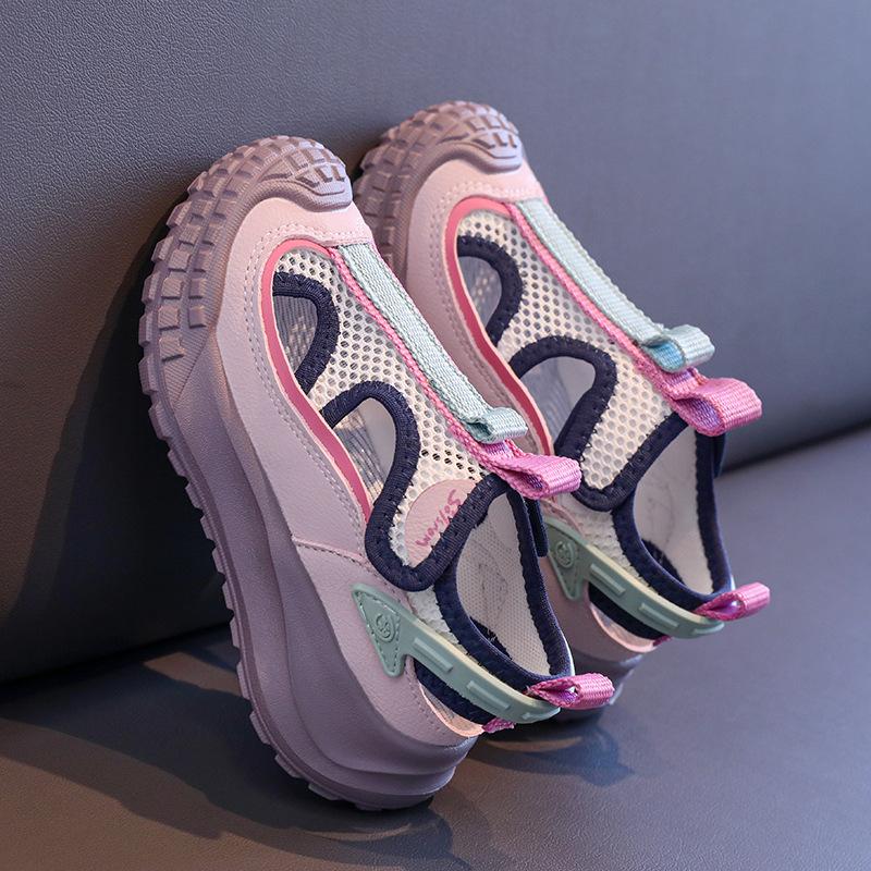 Children Summer Breathable Mesh Sports Sandals Fashion Hollow Casual Outdoor Shoes for Boys and Girls