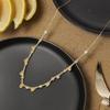 18k Temperament Luxury Tassel Necklace Luxurious and Noble Bean Necklaces Ins Cold Style Trendy Stainless Steel Jewelry