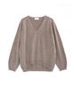 Baseukala Oversized Fit V-Neck Long Sleeve Knitwear (5Colors)