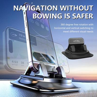Phone Holder Car 360 Degree Pad Dashboard Anti Slip Stand Cell Phone Support In Car For IPhone 15 14 13 Pro Max Plus