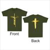 Jesus God Lover Christian Cross Faith Religious Front  Back Print Unisexs Tshirt