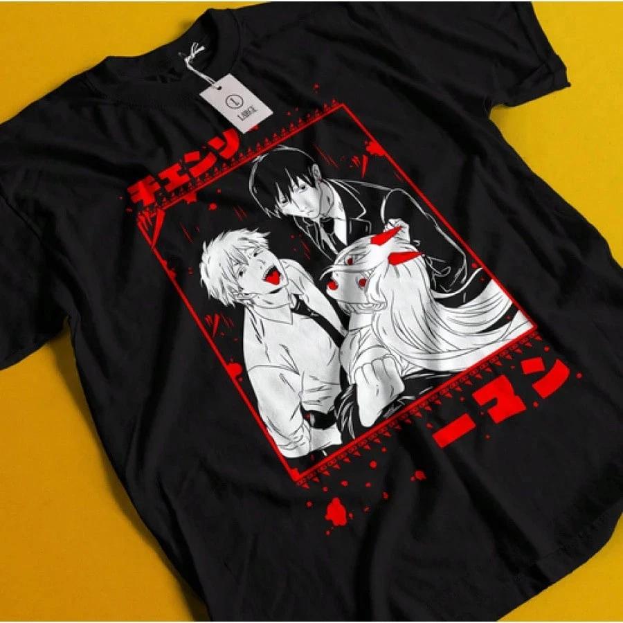 Asa Aki Anime Denji Funny T Shirt Unisex S