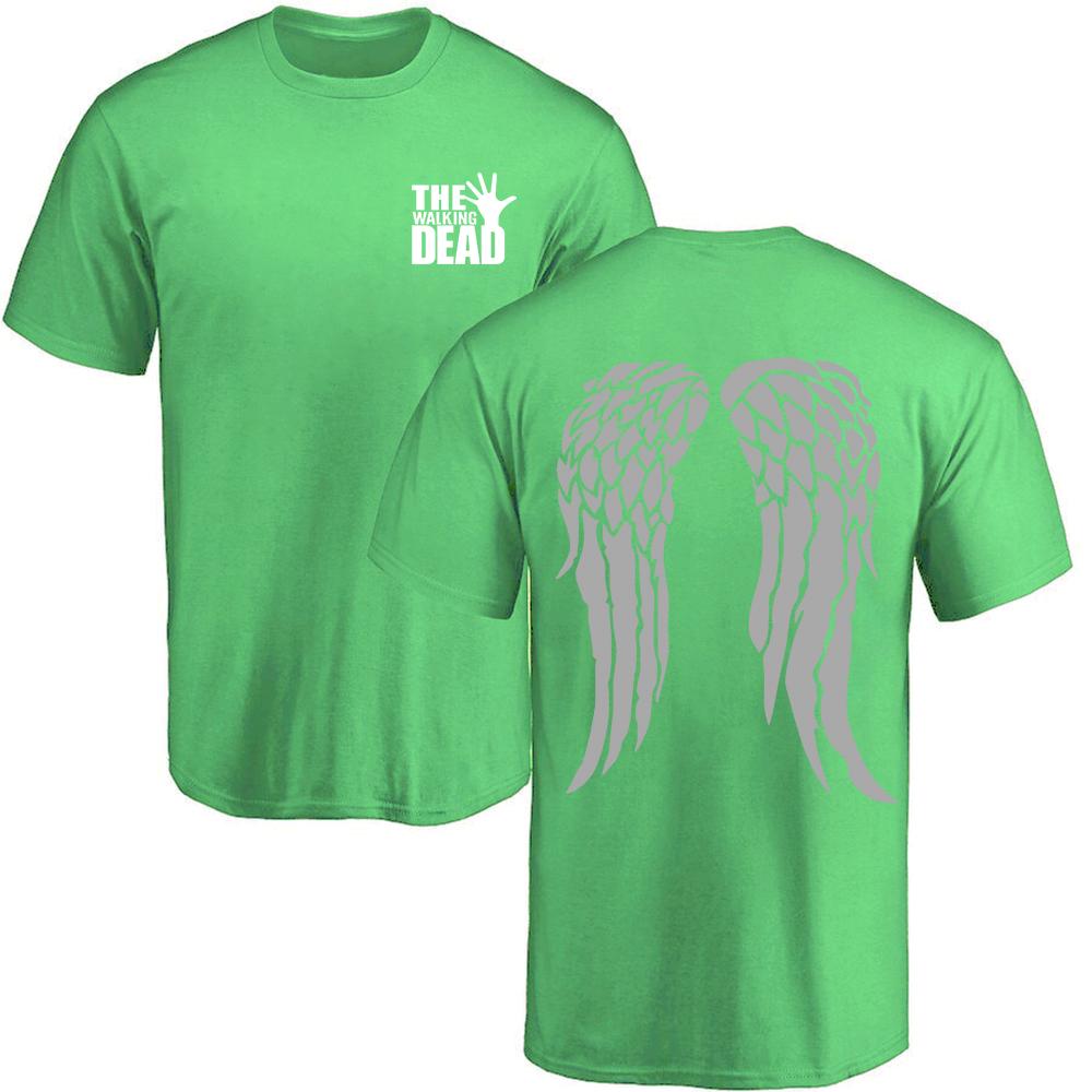 

The Walking Dad Wing Printed Men T-Shirts High Quality Brand Short Sleeve O-Neck Breathable Cotton Tops Loose Oversize Tshirt 4XL
