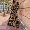 Women Elegant Printed Dress Women's Dress Pullover Elegant High Waist Fashion Print Chiffon Dress