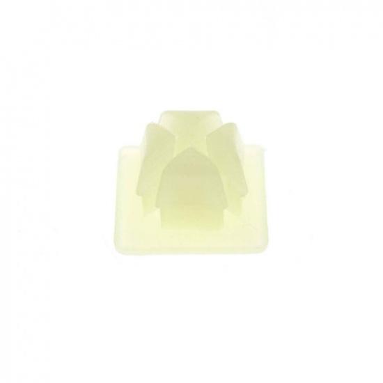 20 White Universal License Plate Screw Mounting Hardware Plastic Ert Nut Clip