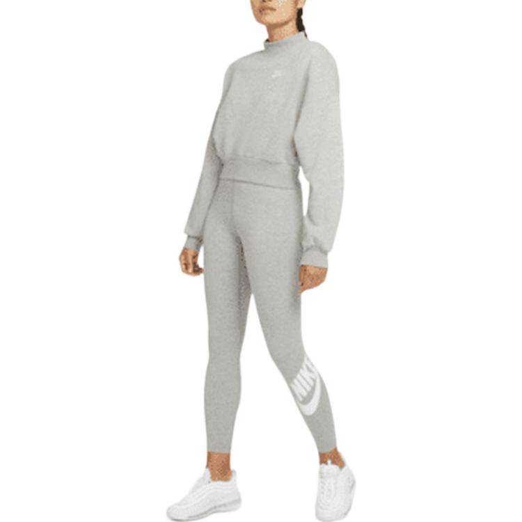 Nike Sportswear Essential High-Waist Fitness Yoga Leggings Women Bottoms Grey CZ8529-063