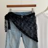 Cotton Lace Triangle Scarf Headband Waist Tie Winter Versatile Boho Chic Accessory