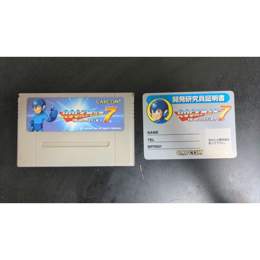 Used Rockman 7 Development Researcher Certificate Special Case & Card Set