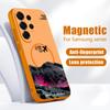 Magnetic For Magsafe Case For Samsung Galaxy S26 Ultra S25 Edge S24 Plus S23 FE S22 A17 A54 A55 A56 A57 5G Snow Mountain Scenery Pattern Cover