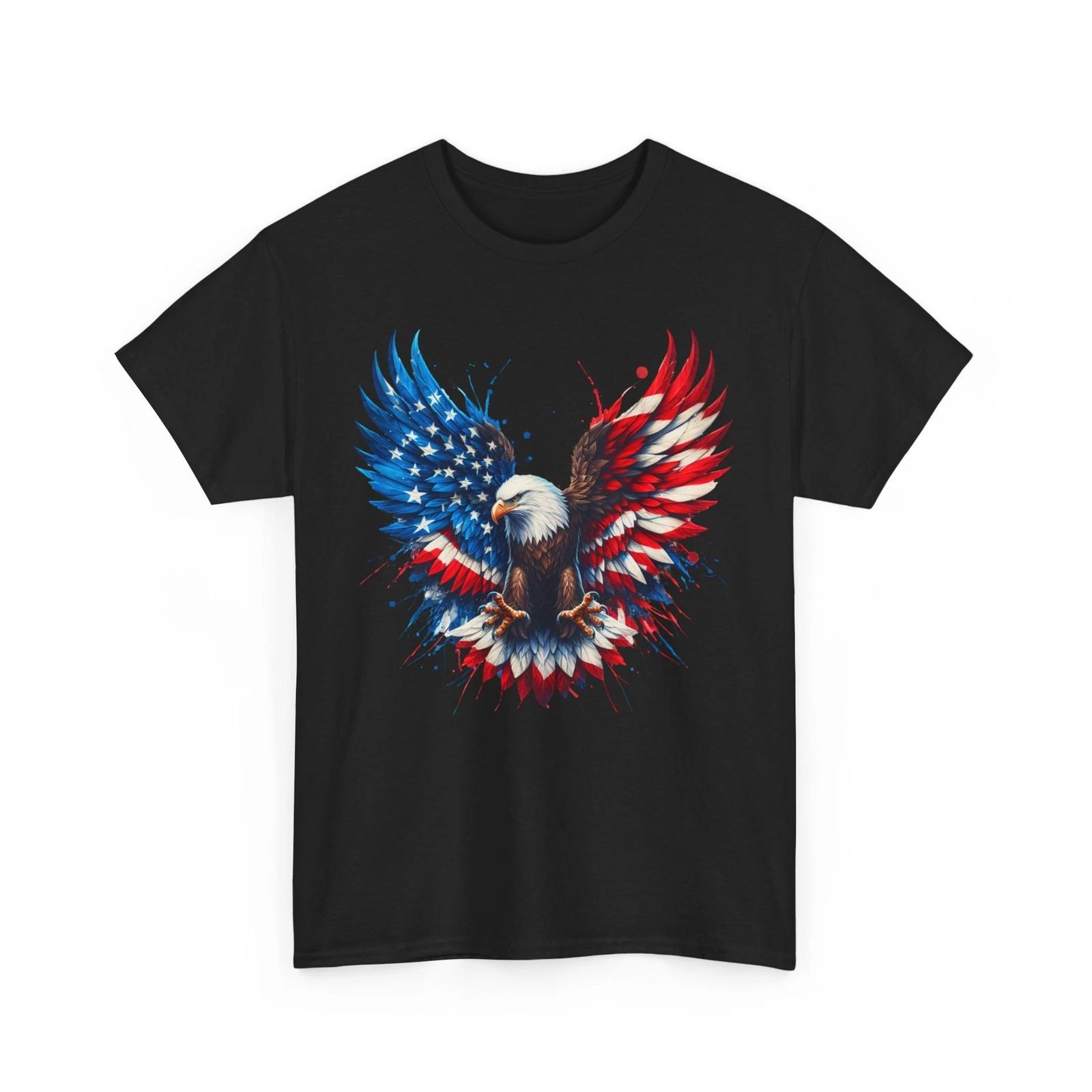 Eagle & Flag T-Shirt | A Symbol of Strength & Freedom | Patriotic American S